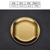 Plato Estilo Coreano 304 Plato Hondo de Fondo Plano Plato Hondo Plato para Snacks Disco Plato para Barbacoa Plato para Snacks para Bistec Plato Creativo Dorado para Dim Sum