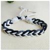 Nueva Pulsera de Muñeca Tejida a Mano de Algodón y Lino de Estilo Colorido y Refrescante, Simple y Artística, Pulsera Ajustable para Hombres y Mujeres