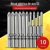 Cabeça de chave de fenda elétrica cruz S2 aço 802 chave de fenda elétrica bico de chave de fenda 801/800 bico de chave de fenda elétrica broca elétrica forte magnético 10 PCs