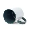 Caneca Colorida Interna com Alça de Transferência Térmica Logo Personalizado Sublimação Caneca Colorida Personalizada Foto Impressa Caneca Preta