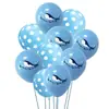 Globos Tema Océano Amazon 12 pulgadas Globos Decoración Fiesta Oceánica Globos Tiburón Ballena Globos Fiesta de Cumpleaños