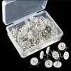 Clavos para Alfombra Plateados Transparentes Transfronterizos, Clavos de Giro para Fijar Cojines de Sofá, Clavos Antideslizantes para Fijar Sábanas de Cama, Clavos Espirales sin Rastro
