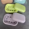 R450 Jabonera Escandinava de Color con Tapa para Drenaje Jabonera de Baño Estante de Almacenamiento para Jabón Íntimo de Baño Bandeja para Jabón