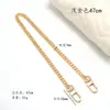 Cadena de Extensión para Bolso Kouchi Cadena para Bolso de Mahjong Correa de Hombro Metal Cuatro Hojas de Trébol Cadena de Reemplazo para Correa de Bolso Cadena para Bolso Cruzado