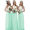 Vestidos Elegantes de Madrinha 2026 Novo Estilo para Casamentos, Dignos e Estilosos Ajustados ao Corpo Longos de Renda Vestidos de Irmã