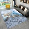 Alfombra de Área Geométrica de Mármol Azul Dorado Escandinavo Suministro Transfronterizo de Amazon Aliexpress Jt Mitad-