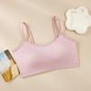 Sutiã de algodão para meninas, roupa íntima, camisola para meninas, escola primária, ensino médio e grande, crianças, top tubo, sem costura, roupa íntima respirável de desenho animado