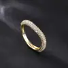Anel de moissanita estilo luxo leve europeu e americano transfronteiriço, anel de casamento feminino, anel de noivado feminino em prata de lei S925