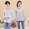 Conjunto de ropa interior térmica de algodón puro para niñas de otoño, conjunto de ropa interior cálida para adolescentes, pijamas para niños, camisetas y pantalones térmicos para niños