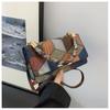 Bolso para Mujer con Puntadas Retro 2025 Nuevo Otoño Gran Capacidad Casual Estilista Hombro Cruzado Pequeño Cuadrado