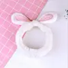 Diadema de Punto con Orejas de Conejo para Lavarse la Cara, Maquillaje, Sujetador de Pelo, Diadema Nudada, Venta al por Mayor desde Fabricante, Elemento de Lazo, Flequillo