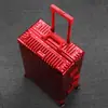 Estuche de Viaje Completo Engrosado de Aleación de Aluminio y Magnesio Estuche con Ruedas Estuche de Metal para Equipaje de Mujer Estuche de Tablero de Jabalí de 20 Pulgadas para Hombre Maleta Caja con Contraseña