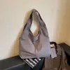 Bolsa de tecido estilo despojado para mulheres, grande capacidade, bolsa de ombro, com porta-moedas, adequada para uso diário, para ir ao trabalho e como uma bolsa grande