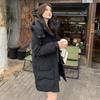 Chaqueta de Pluma de Pato Blanco de Alta Gama de Marca Grande para Mujer, Largo Medio, Nuevo Abrigo Grueso Versátil de Invierno 2025, Trendy