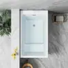 Bañera Profunda Integrada Acrílica para Alojamiento Familiar Estilo Japonés para el Hogar Tamaño Pequeño Independiente para Adultos Mini Bañera de Inmersión Profunda
