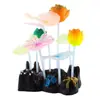Decoración Acuario Coral Silicona Suave Coral Luminiscente Hongo Luminiscente Decoración Coral Set de 4/7 Piezas Decoración Acuario