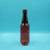 Garrafa de cerveja PET marrom de 2,5 litros transparente 1000ml garrafa de cerveja artesanal garrafa plástica vazia embalagem de plástico para cerveja fresca
