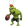 Adorno Navideño del Grinch Jugador de Fútbol Árbol de Navidad Transfronterizo Nuevo Producto Decoración del Hogar Acrílica Monstruo de Cabello Verde