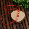 Cuentas de jade de mano con cordones colgantes, terminales de cordón de rodaja de jade, nudo chino DIY, bolsitas en stock, adornos de jade y cordones colgantes decorativos
