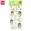 Pegatinas decorativas de la serie de dibujos animados lindos y creativos de Deli, pegatinas de la cuenta de la mano de la niña