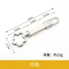 Nuevo llavero de flor de ciruelo con hebilla de resorte floral de cuero, colgante para bolso, accesorio DIY de superventas transfronterizo para parejas