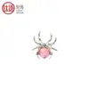 Tachas de Osso da Orelha com Diamantes Incrustados de Aranha de Opala em Liga de Titânio F136, Tachas de Orelha, Tachas Cocleares, Joias para Piercing com Rosca Externa Atacado