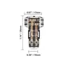 E-commerce Transfronteiriço T1T2H1H2 Conector de Fio Multifuncional Sem Descascar Conector de Conexão Rápida Um-Entrada-Um-Saída, Dois-Entradas-Quatro-Saídas