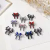 Colgante de lazo incrustado de diamantes, disponible para pedidos transfronterizos de lotes mixtos, adecuado para accesorios de bricolaje como colgantes, pulseras, collares y componentes de joyería, directo del fabricante