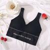 Edición Personalizada de Alto Volumen del Mismo Estilo de Hyuna, Camiseta Deportiva Sin Costuras, Bandage para el Pecho, Anti-Exposición, Ropa Interior Sin Marcas para Mujer