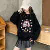 Sudadera Dopamine para Niñas Manga Larga para Niños Pequeños, Medianos y Grandes Cuello Redondo Pullover Capa Base Ropa de Otoño e Invierno Top Cálido con Felpa
