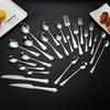 Cuchara de acero inoxidable con forma de gota de agua Cuchillo tenedor cuchara Vajilla occidental engrosada Cuchillo tenedor de cena anti-quemaduras Tenedor de fruta Vajilla de acero inoxidable