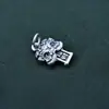 Colgante de Plata Pura 999, Retro Literario y Artístico, Simple, Compacto, Colgante de Accesorios Despertar del León Propicio, Accesorios de Joyería de Plata Festivos