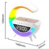 Grande G3401Mini Transfronteiriço Novo Pequeno g Alto-falante Bluetooth Carregamento Sem Fio Despertador Luz de Ambiente Alto-falante Bluetooth Multifuncional