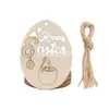 Artesanías de Madera de Pascua Colgante Decoración de Huevo Fiesta Hogar DIY Juguetes de Graffiti Pintados a Mano para Niños Madera
