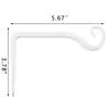 Gancho de Ropa de Hierro Curvado para Pared Casual de 5.67 pulgadas Gancho para Cesta de Flores Fijación con Tornillo Autorroscante Tipo S