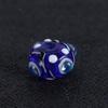 Cuentas de vidrio antiguas de cuatro ojos DIY accesorios para pulsera colgante regalo cuentas de vidrio vintage hechas a mano