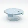 Juego de Fiambreras de Vidrio, Fiambreras de Vidrio de Alto Borosilicato, Recipientes para Conservar Fresco, Fiambreras Calentables en Microondas, Juego de Regalo