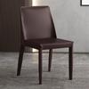 Silla de Montar Hogar Restaurante Lujo Ligero Alta Gama Silla para Mesa de Isla Diseñador Taburete Minimalista Silla de Comedor de Cuero Italiano