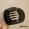 Grampo de cabelo grande elegante estilo coreano com bolinhas delicadas para coques na parte de trás da cabeça, acessório de cabelo elegante em forma de tubarão para meninas