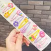 Novo Candy Color Cartoon Oil Drop Grampo de Cabelo Bonito Coelho Onda Borda BB Clipe Clipe de Franja da Menina Grampo de Cabelo Infantil