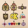 Parches Bordados al por Mayor Transfronterizos Parches Bordados por Computadora Corona de Hilo Dorado Insignia Ok Parches de Decoración para Ropa Parche