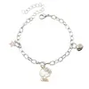 Pulseras con Iniciales 'D' de Sanrio Hello Kitty, Kuromi, Stitch, Mickey Mouse de Venta Caliente Transfronteriza en Stock al por Mayor