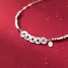 Pulseira de Prata S925 Nalan, Design Moderno e Simples, Exquisite e Atrai-Riqueza Pulseira de Moeda de Cobre Cristal de Gelo S8516