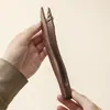 Pinzas para Té de Madera Maciza, Clips para Tazas de Té de Madera de Nogal y Ébano Negro, Soportes para Tazas Anti-quemaduras, Accesorios de Seis Piezas para Juego de Té Kung Fu