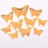 Decoración para Pastel de Cumpleaños Enchufe Mariposa Bronceada Inserto para Pastel Celebridad de Internet Repostería Postre Mariposas Adorno de Vestir