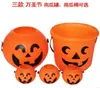 Festival de Fantasmas de Halloween Linterna de Calabaza Tela de Bar Decoración Tarro de Dulces para Niños Cubo de Calabaza Portátil Tarro de Calabaza