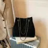 Bolso Tote de Gamuza para Mujer 2026 Estilo Nuevo Lujo Ligero Nicho Gama Alta Gran Capacidad Acolchado con Cadena Bolso Cruzado