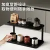 Estante de almacenamiento para tazas, soporte de escritorio multicapa para tazas de café y tazas de té, organizador de juego de té para aparador
