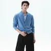 Nuevo suéter de punto estilo old money para otoño e invierno para hombre, chaqueta cárdigan de cuello redondo, hombro normal, estilo casual, venta al por mayor de fábrica transfronteriza