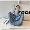 Bolsa Casual de Algodón de Color Sólido Coreana Bolso Cruzado Bolso Tote de Gran Capacidad Duradero para el Uso Diario y Personalizable